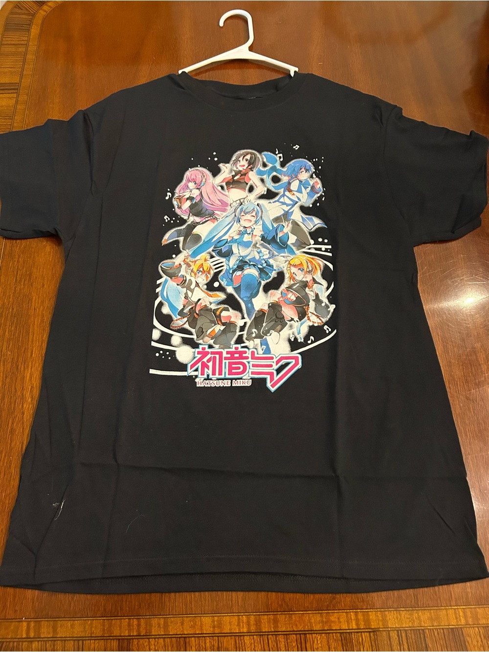 Black Graphic Anime Character Short Sleeve Tee